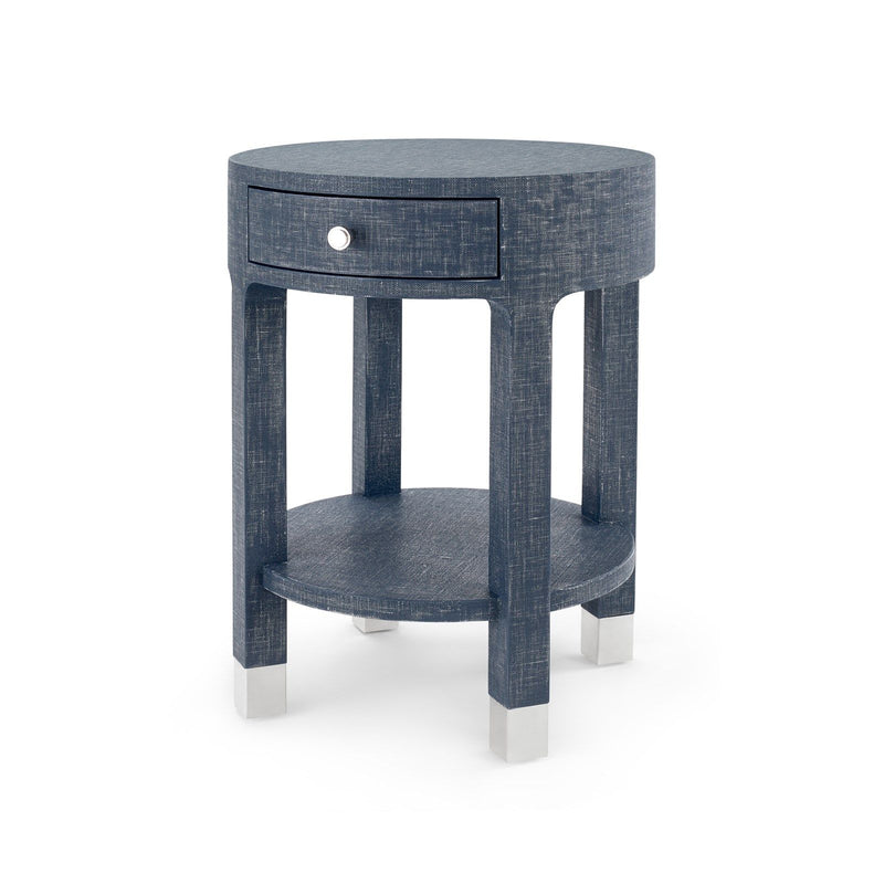 media image for dakota 1 drawer round side table in various colors 12 222