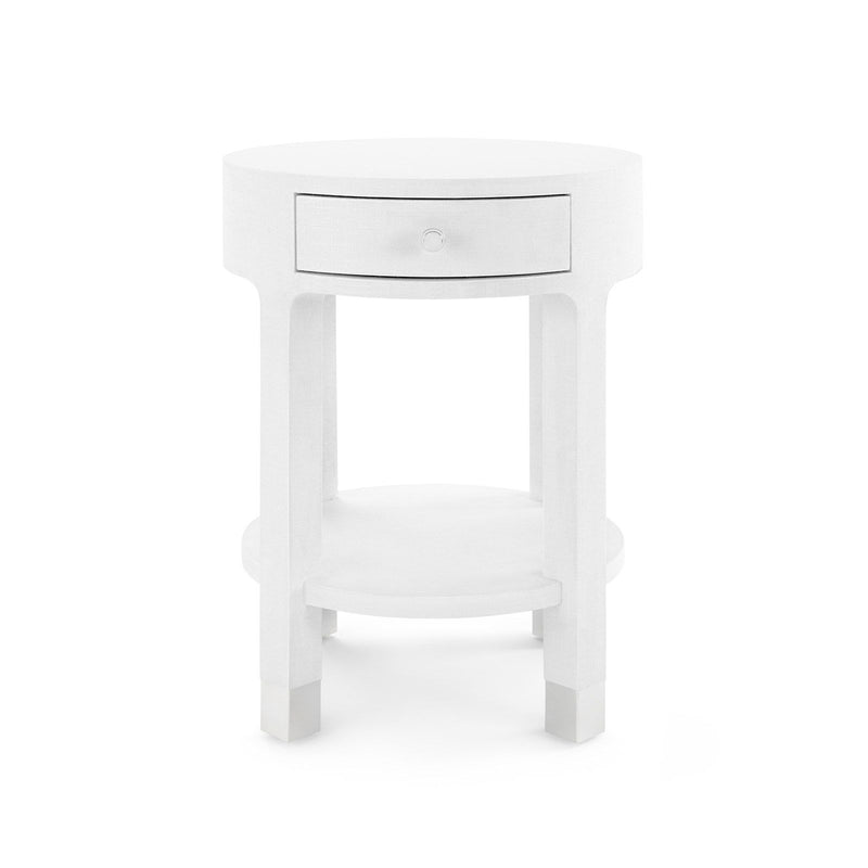 media image for dakota 1 drawer round side table in various colors 2 26