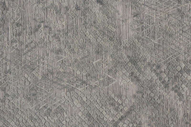 media image for Huntley Hand Woven Gray and Green Rug by BD Fine Texture Image 1 289