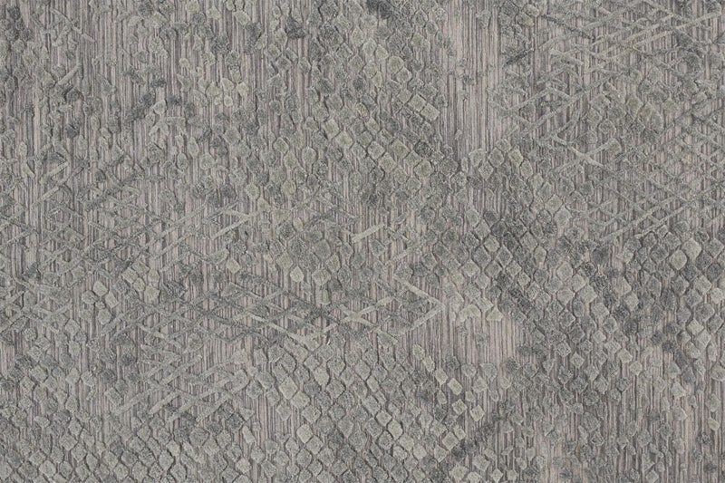 media image for Huntley Hand Woven Gray and Green Rug by BD Fine Texture Image 1 218