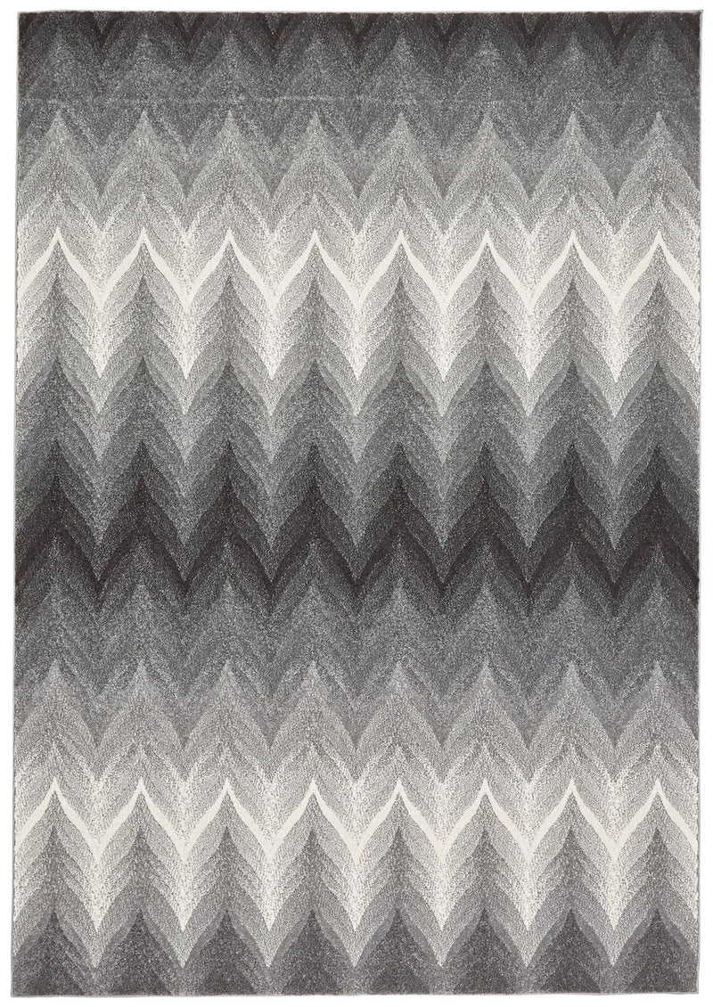 media image for Milania Gray and White Rug by BD Fine Flatshot Image 1 228