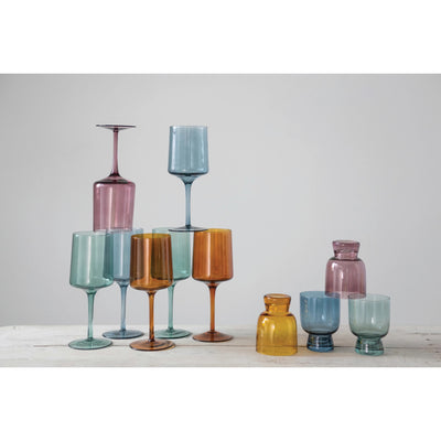 product image for 6 oz drinking glass 4 colors set of 4 3 48
