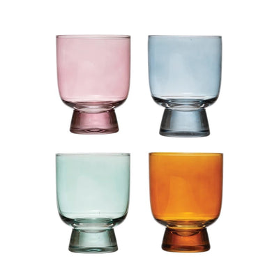 product image for 6 oz drinking glass 4 colors set of 4 1 53