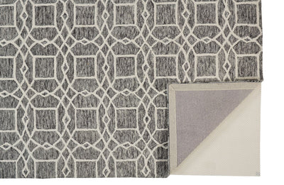 product image for Veran Hand Tufted Gray and Ivory Rug by BD Fine Fold Image 1 80