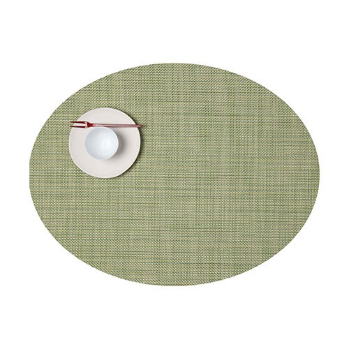 media image for mini basketweave oval placemat by chilewich 100130 002 7 250