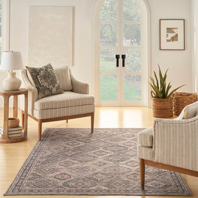 product image for Nicole Curtis Machine Washable Series Ivory Latte Vintage Rug By Nicole Curtis Nsn 099446164629 8 45