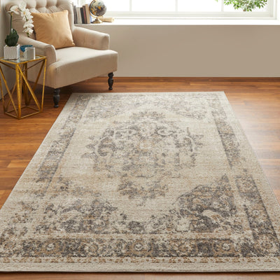 product image for wyllah traditional medallion ivory brown rug by bd fine cmar39klivybrnc16 8 17