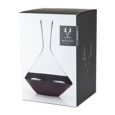 product image for angled crystal wine decanter 3 30
