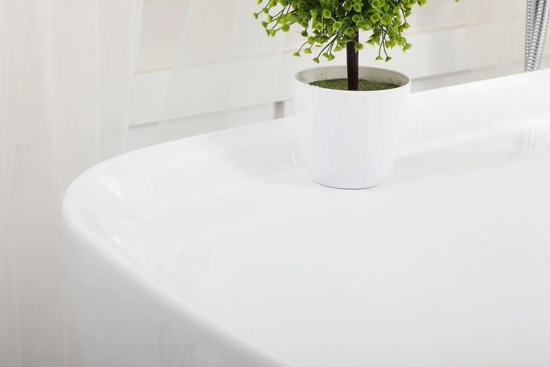 media image for calum 59 soaking bathtub by elegant furniture bt10559gw 15 294