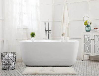 product image for calum 59 soaking bathtub by elegant furniture bt10559gw 9 23