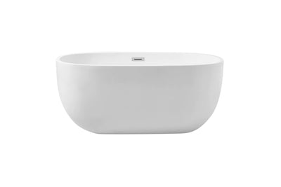 product image of allegra 54 soaking roll top bathtub by elegant furniture bt10754gw 1 531