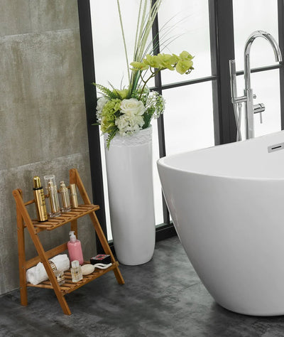 product image for ines 72 soaking double slipper bathtub by elegant furniture bt10372gw 13 96