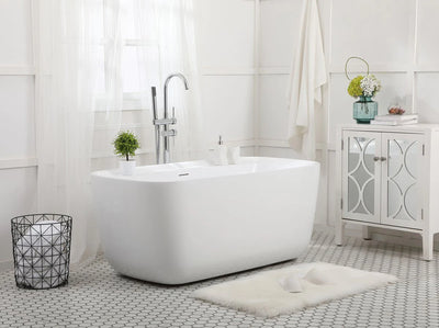 product image for calum 59 soaking bathtub by elegant furniture bt10559gw 10 49