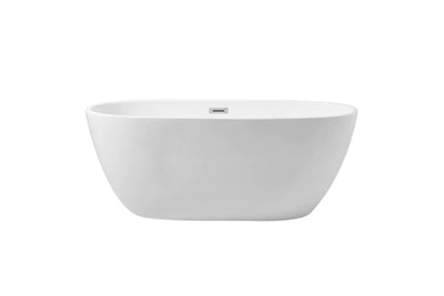 product image of allegra 59 soaking roll top bathtub by elegant furniture bt10759gw 1 536