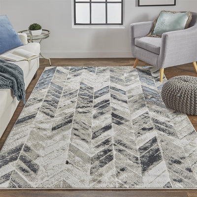 product image for Orin Silver and Black Rug by BD Fine Roomscene Image 1 25