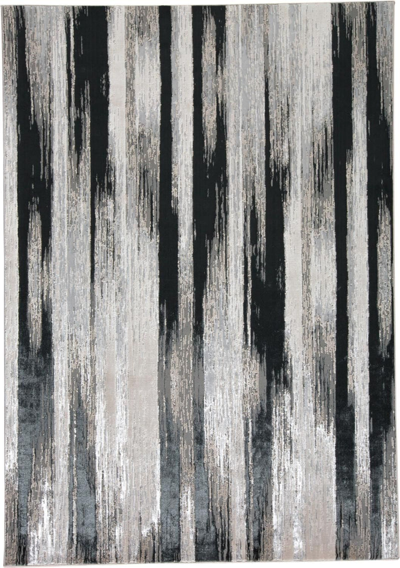 media image for Orin Black Rug by BD Fine Flatshot Image 1 234