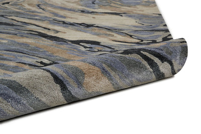 product image for Orwell Hand Tufted Blue and Beige Rug by BD Fine Roll Image 1 74