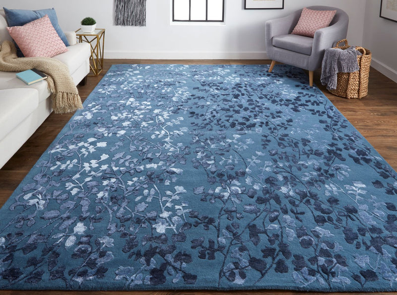 media image for Khalo Hand Tufted Vallarta Blue and Ice Rug by BD Fine Roomscene Image 1 248