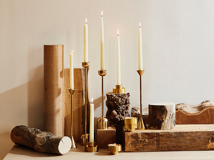 media image for dome spindle candle holder in various sizes by fs objects 9 232