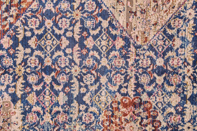 product image for Tessina Blue and Rust Rug by BD Fine Texture Image 1 51