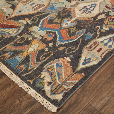 product image for pierson nomadic hand knotted charcoal multi rug by bd fine leyr0563chlmltj55 5 71