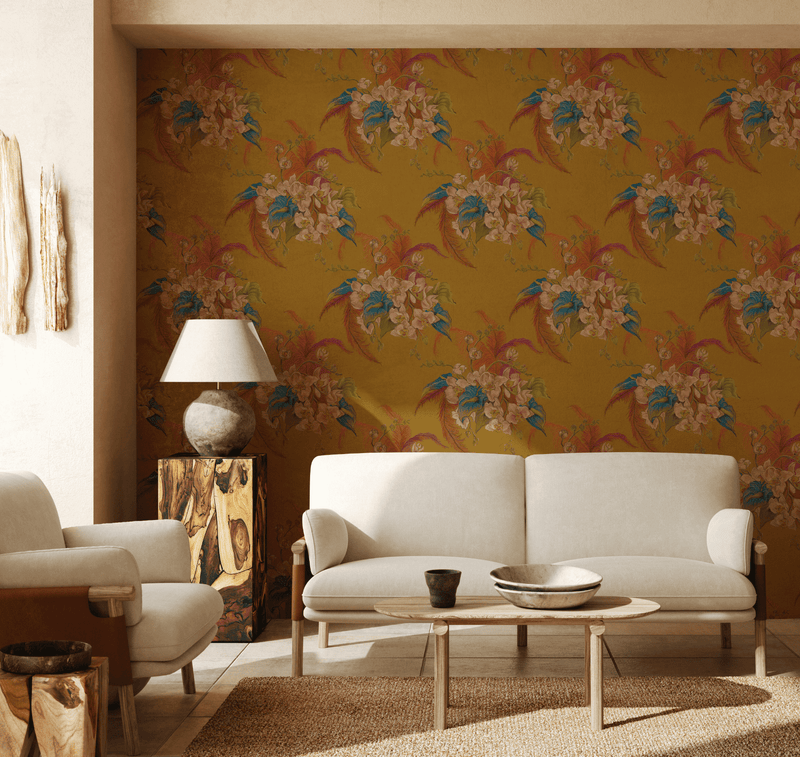 media image for Eileen Wallpaper in Ochre 217