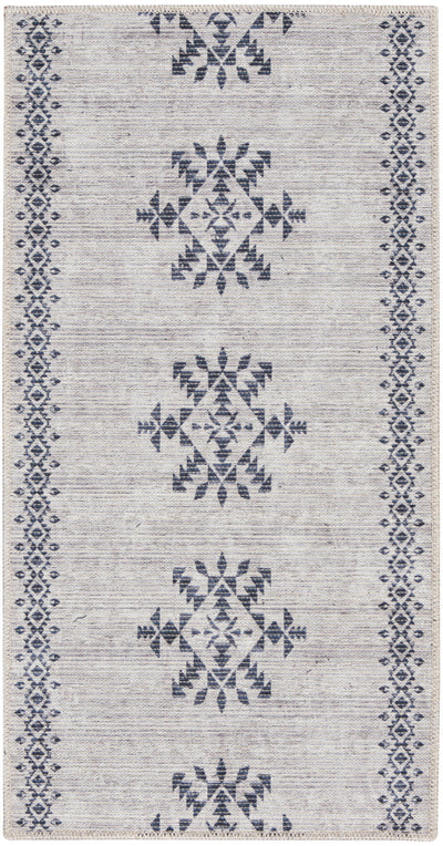 product image of Nicole Curtis Machine Washable Series Ivory Charcoal Scandinavian Rug By Nicole Curtis Nsn 099446163332 1 538