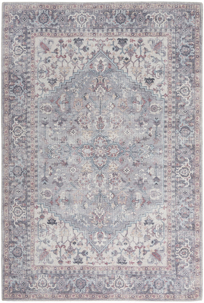 product image of Nicole Curtis Machine Washable Series Grey Vintage Rug By Nicole Curtis Nsn 099446164674 1 531