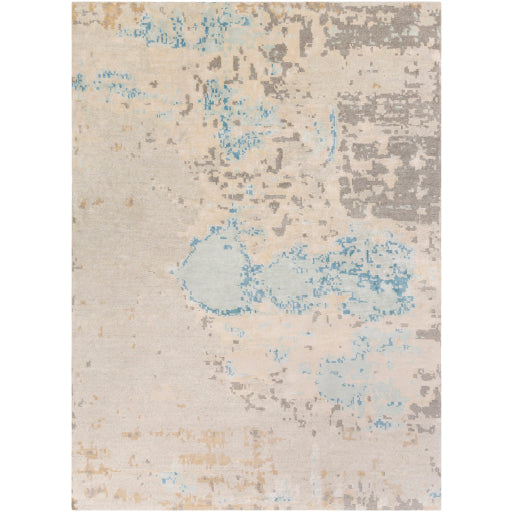 media image for Ephemeral Viscose Sky Blue Rug Flatshot Image 292