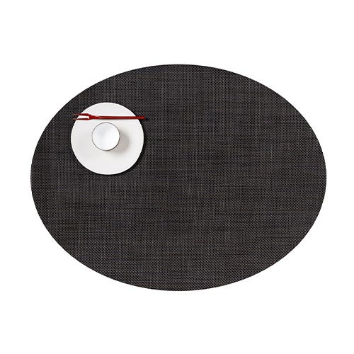 media image for mini basketweave oval placemat by chilewich 100130 002 9 283