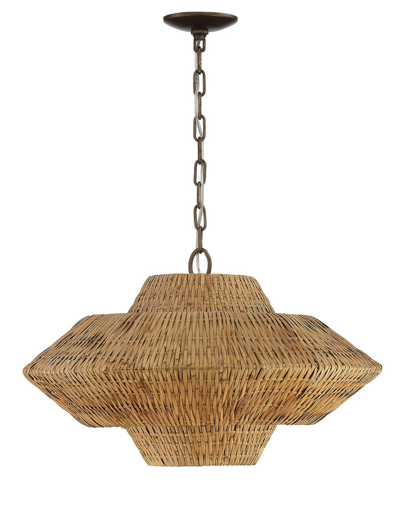 media image for Luca Rattan 3 Tier Chandelier By Lumanity 2 290