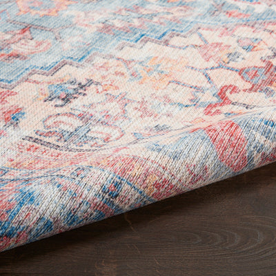 product image for Nicole Curtis Machine Washable Series Blue Multi Vintage Rug By Nicole Curtis Nsn 099446164667 4 25