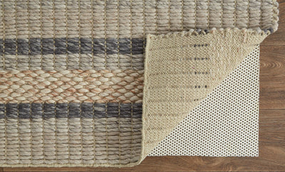 product image for Genet Hand Woven Ivory and Tan Rug by BD Fine Fold Image 1 29