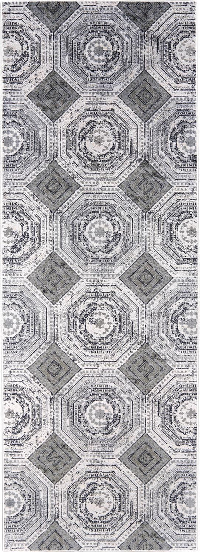 product image for Crowford White and Gray Rug by BD Fine Flatshot Image 1 10