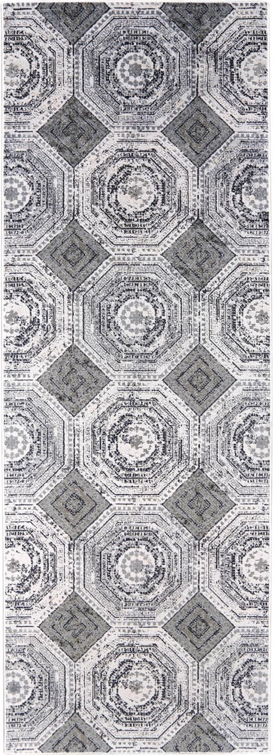 media image for Crowford White and Gray Rug by BD Fine Flatshot Image 1 248