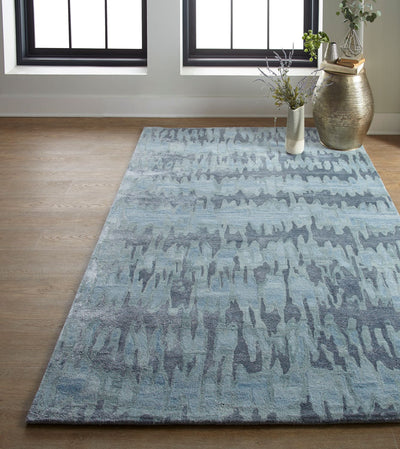 product image for Orwell Hand Tufted Blue and Gray Rug by BD Fine Roomscene Image 1 1