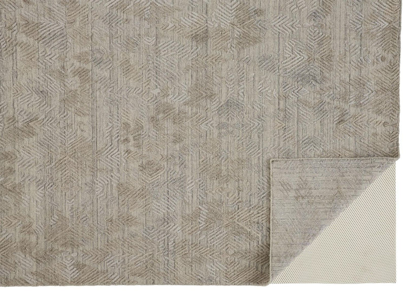 media image for Huntley Gray and Taupe Rug by BD Fine Fold Image 1 229