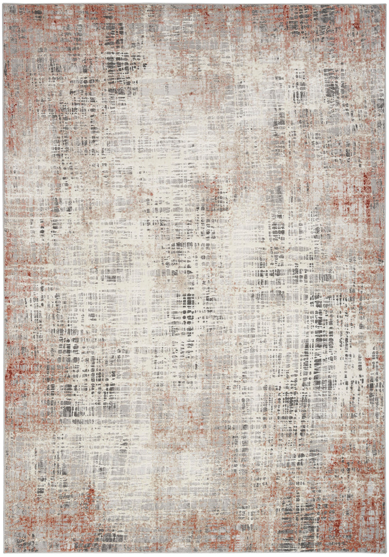 media image for ck022 infinity rust multicolor rug by nourison 99446079046 redo 1 274