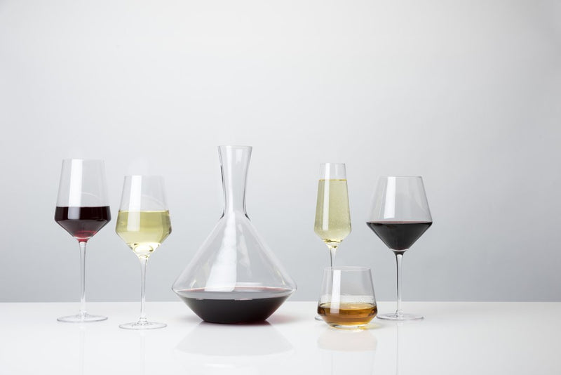 media image for angled crystal wine decanter 4 280