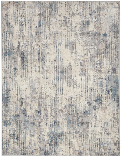 product image for ck022 infinity ivory grey blue rug by nourison 99446079213 redo 6 12