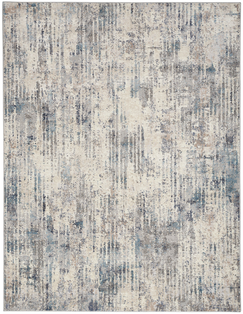 media image for ck022 infinity ivory grey blue rug by nourison 99446079213 redo 6 232