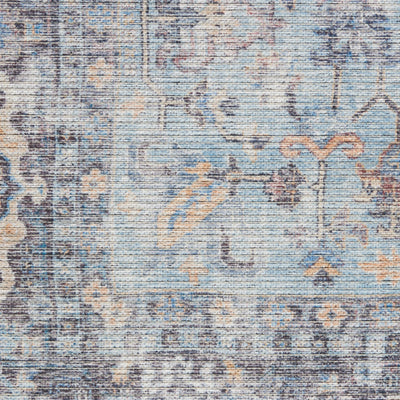 product image for Nicole Curtis Machine Washable Series Light Grey Blue Vintage Rug By Nicole Curtis Nsn 099446164704 5 81