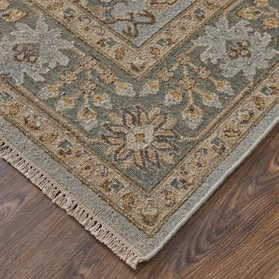product image for Aleska Oriental Blue/Gold/Gray Rug 2 57