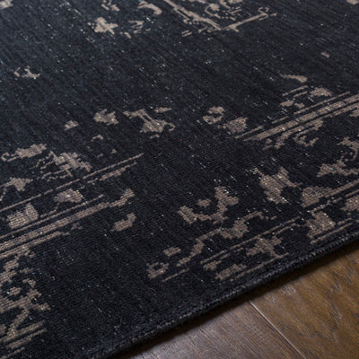 product image for Festival Nz Wool Black Rug Texture Image 62