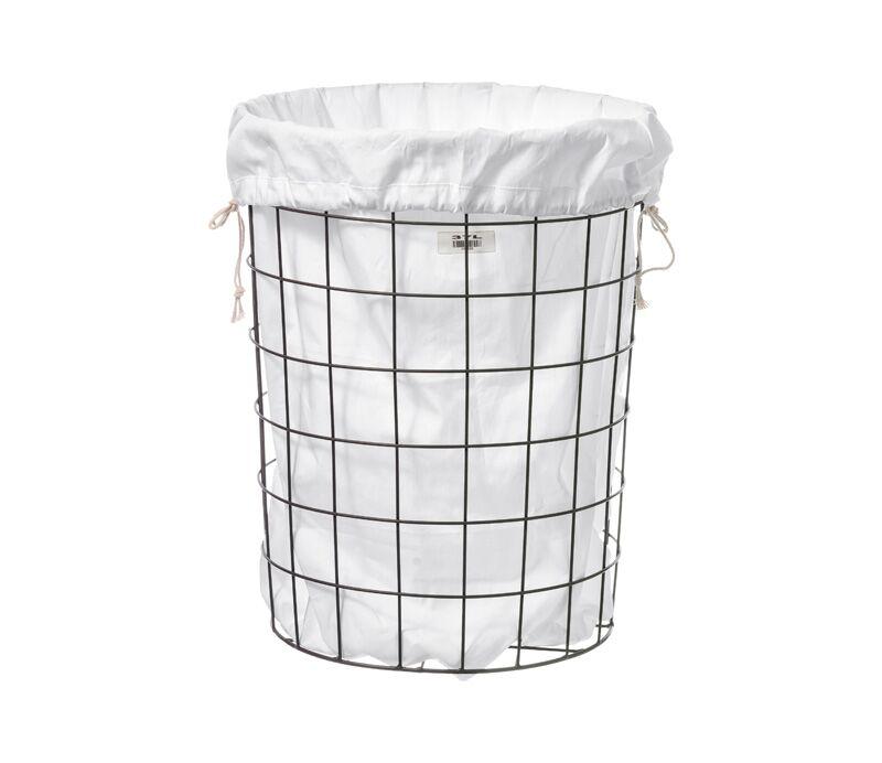 media image for wire basket with plain laundry bag large design by puebco 4 264