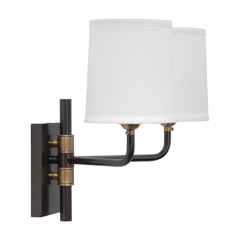 media image for lawton double arm wall sconce by bd lifestyle 4lawt dbob 2 26
