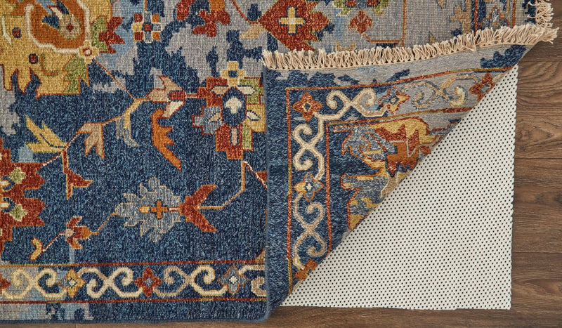 media image for pierson oushak wool rug hand knotted blue rug by bd fine leyr0587blu000j55 6 292