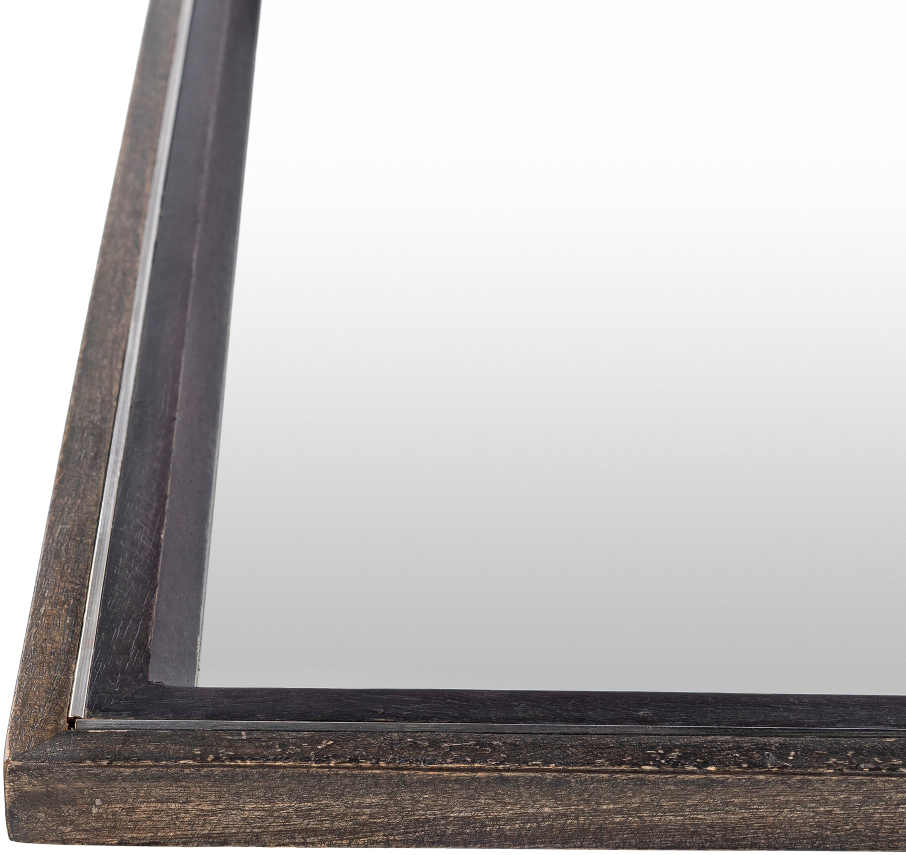 Shop Hanover Wood Gray Mirror 3'2