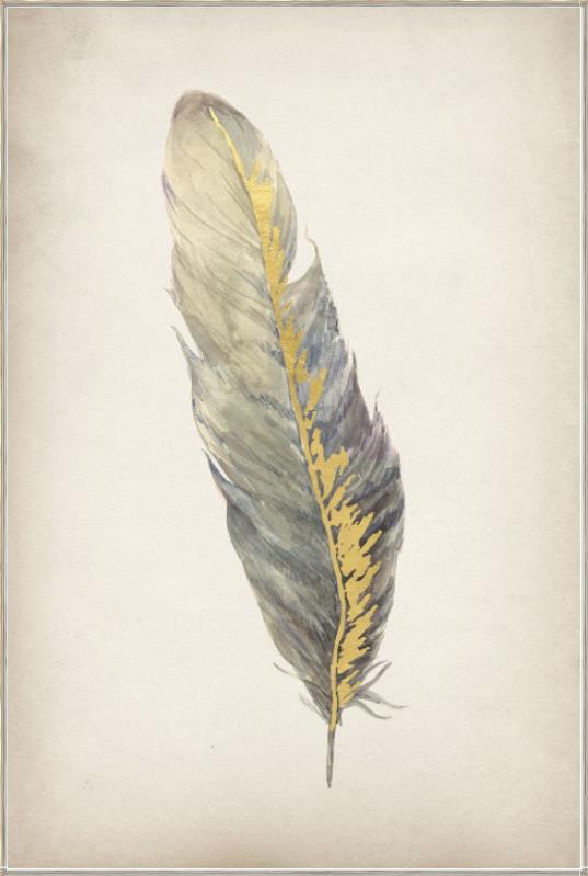 media image for gilded feathers iii by bd art gallery lba 52bu0103 bu fr4106 1 269