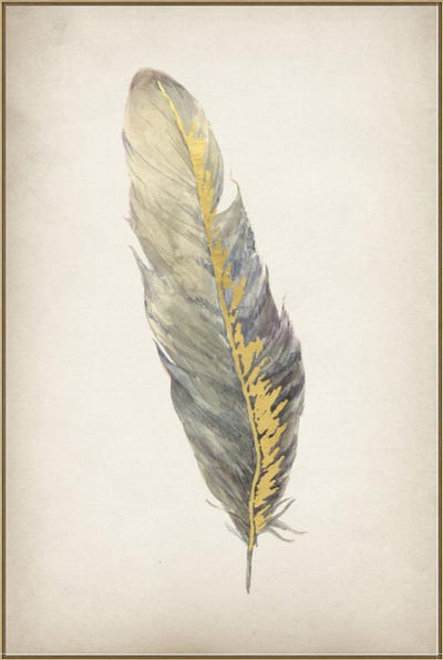 product image for gilded feathers iii by bd art gallery lba 52bu0103 bu fr4106 6 14